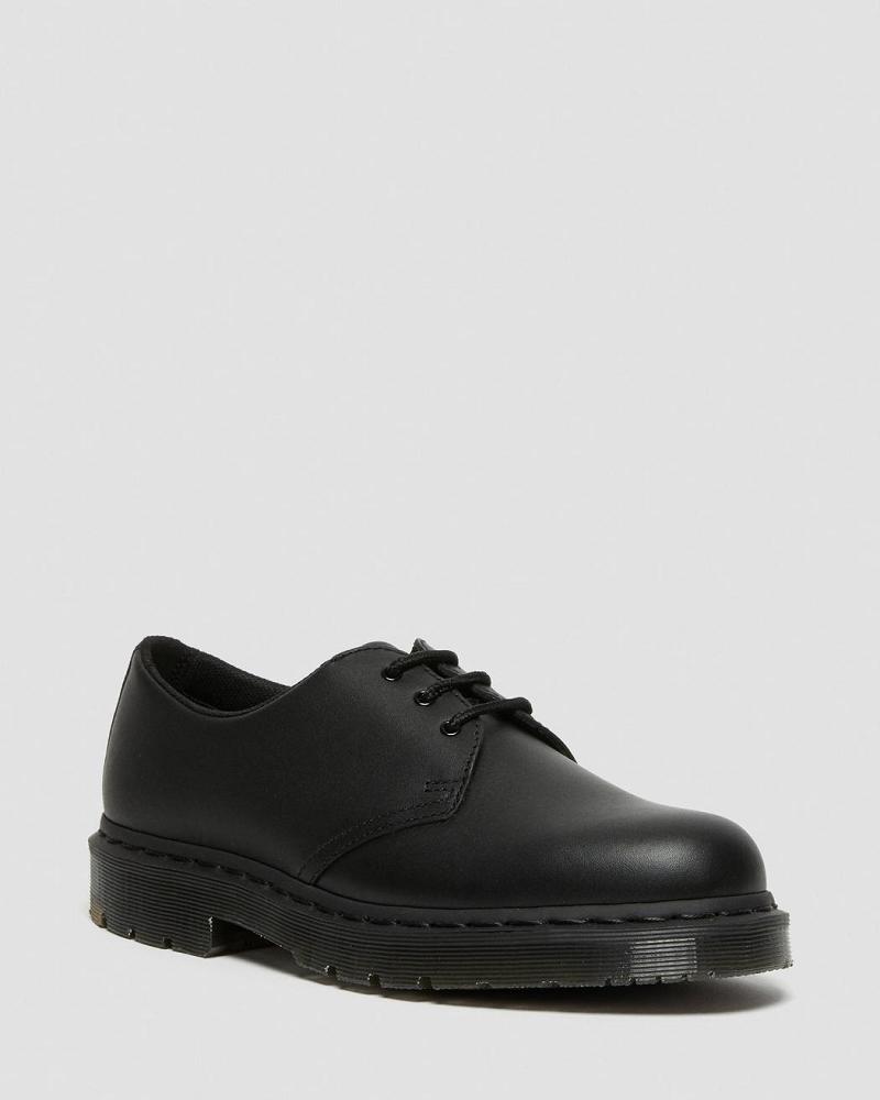 Dr Martens 1461 Mono Slip Resistant Arbejdssko Dame Sort | DK 401WNB